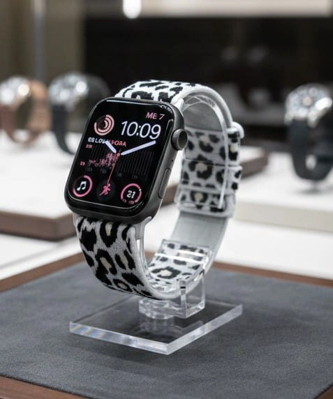 CORREA LEOPARDO BLANCO ANIMALPRINT APPLE WATCH 38-41MM SE1-SE8 - 3