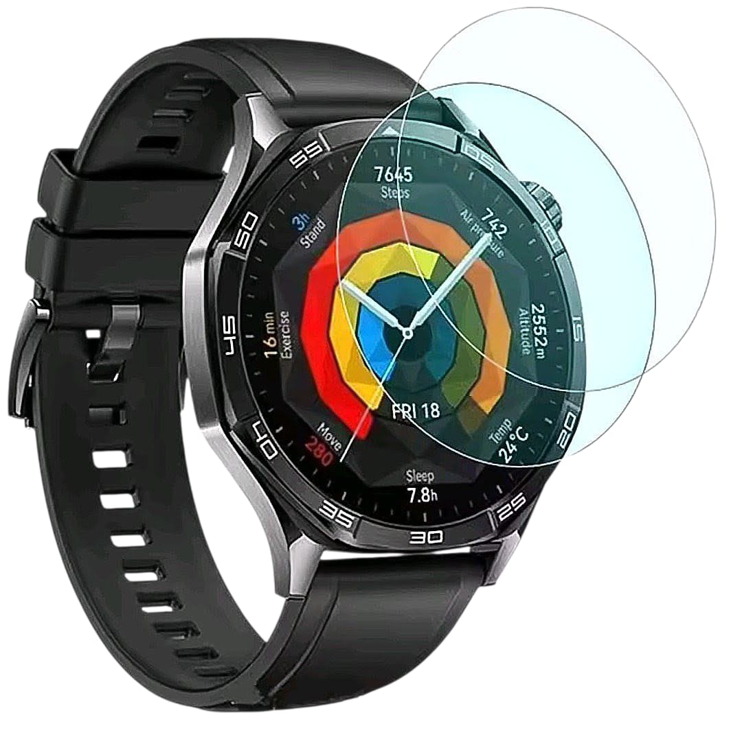 2 LAMINAS 42MM VIDRIO COMPATIBLE HUAWEIWATCH GT-2Y HONORMAGIC2 - 1