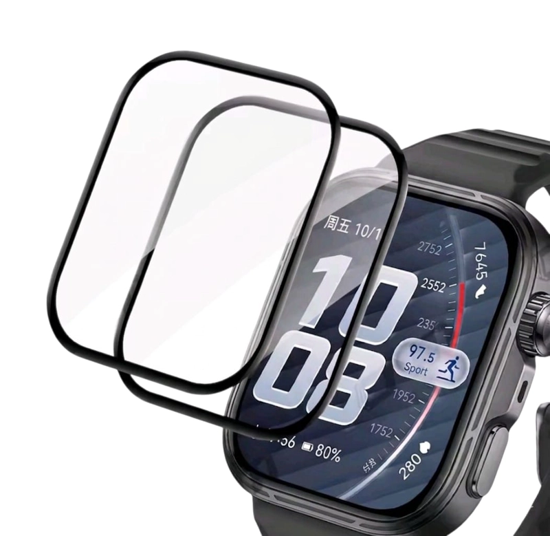 2 LAMINAS PROTECTORAS VIDRIO COMPATIBLE HUAWEIWATCH FIT5PRO - 1