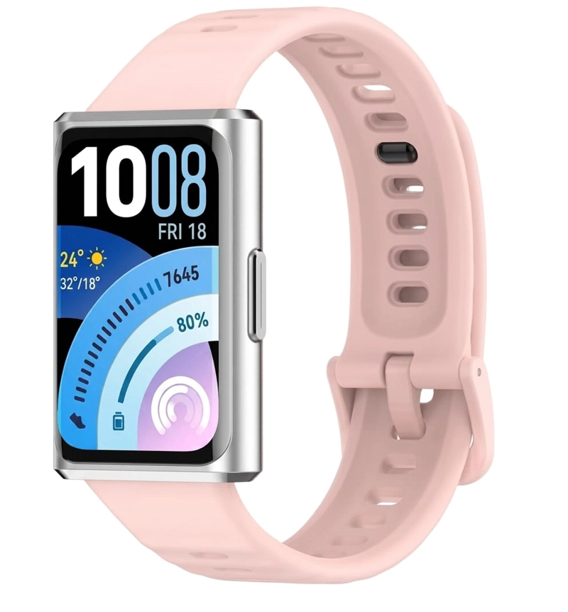 CORREA SILICONA COMPATIBLE SMARTBAND 11 Y 11PRO HUAWEIWATCH VERDE MILITAR - 1