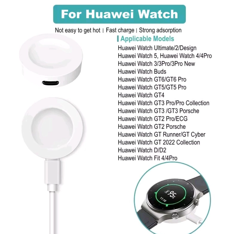 CARGADOR COMPATIBLE HUAWEIWATCH GT6 GT5 FIT 5 PRO 3-4 USB-C - 3