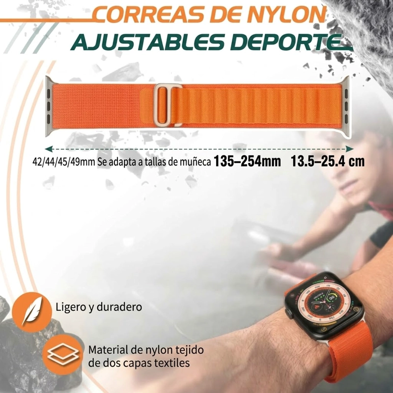 CORREA ALPINE COMPATIBLE APPLE WATCH 42/44/45/49MM ULTRA - 3