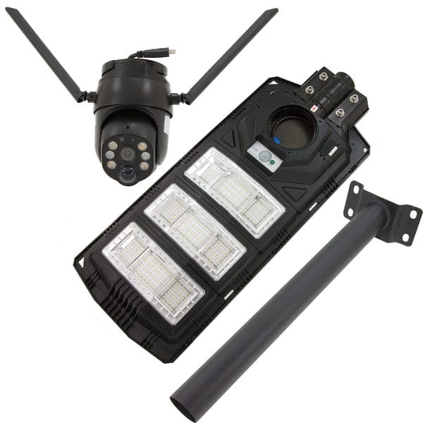 REFLECTOR SOLAR CON CAMARA IP 4K 450W ILUMINACION Y SEGURIDAD - 1