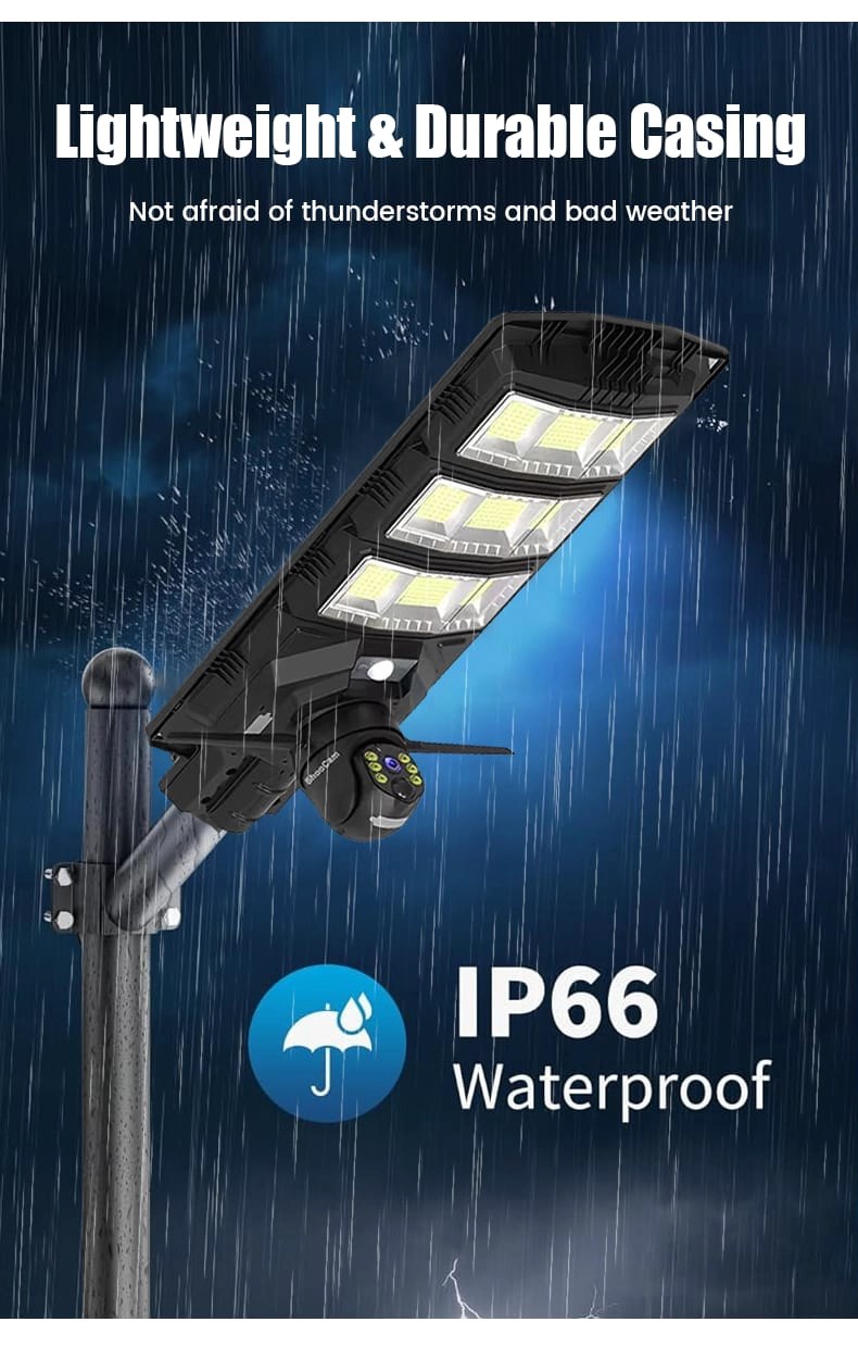 REFLECTOR SOLAR CON CAMARA IP 4K 450W ILUMINACION Y SEGURIDAD - 5