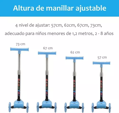 SCOOTER CON LUCES PARA NIÑOS / NIÑAS - 2