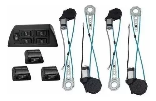 KIT ALZAVIDRIOS ELÉCTRICOS UNIVERSAL 4 PUERTAS NEMESIS - 2