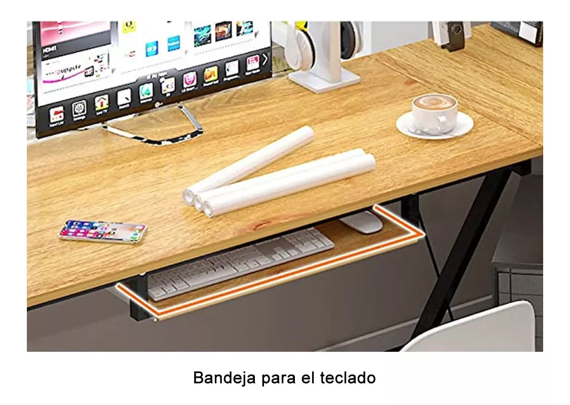 ESCRITORIO OFICINA MADERA L - 2