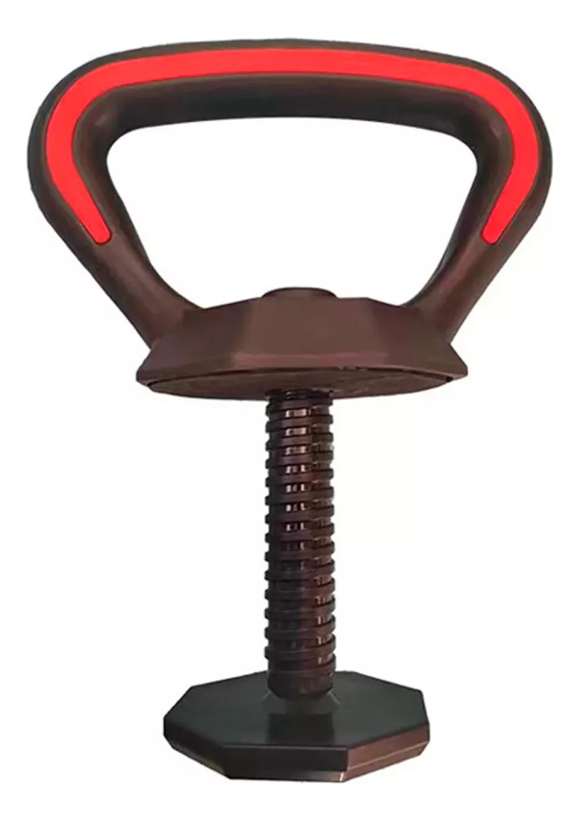 MANCUERNAS AJUSTABLES SET 10KG 3 EN 1 + BARRA + KETTLEBELL - 4
