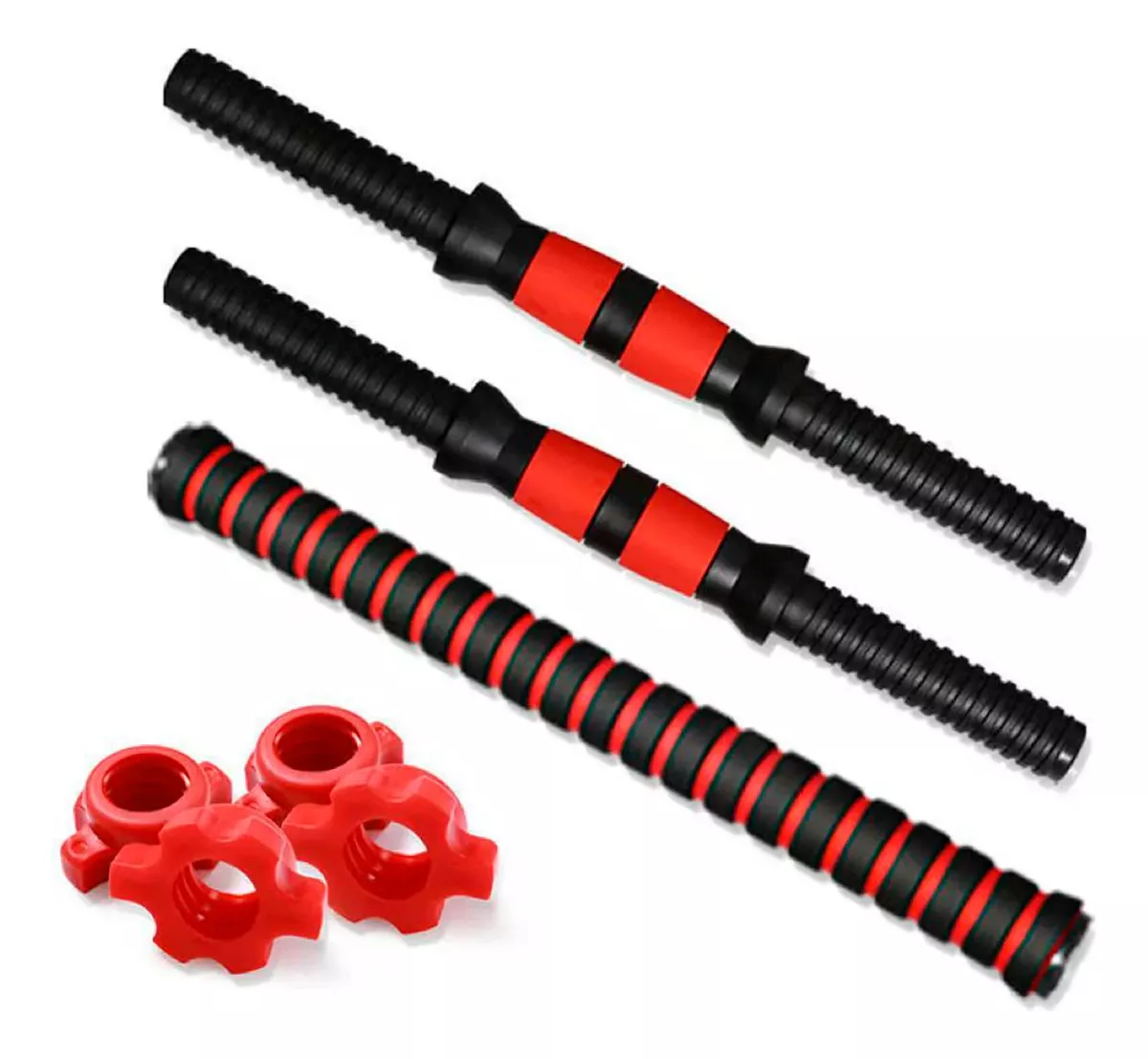 MANCUERNAS AJUSTABLES SET 10KG 3 EN 1 + BARRA + KETTLEBELL - 5