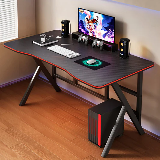 ESCRITORIO GAMER PROFESIONAL NEGRO/ROJO - 2