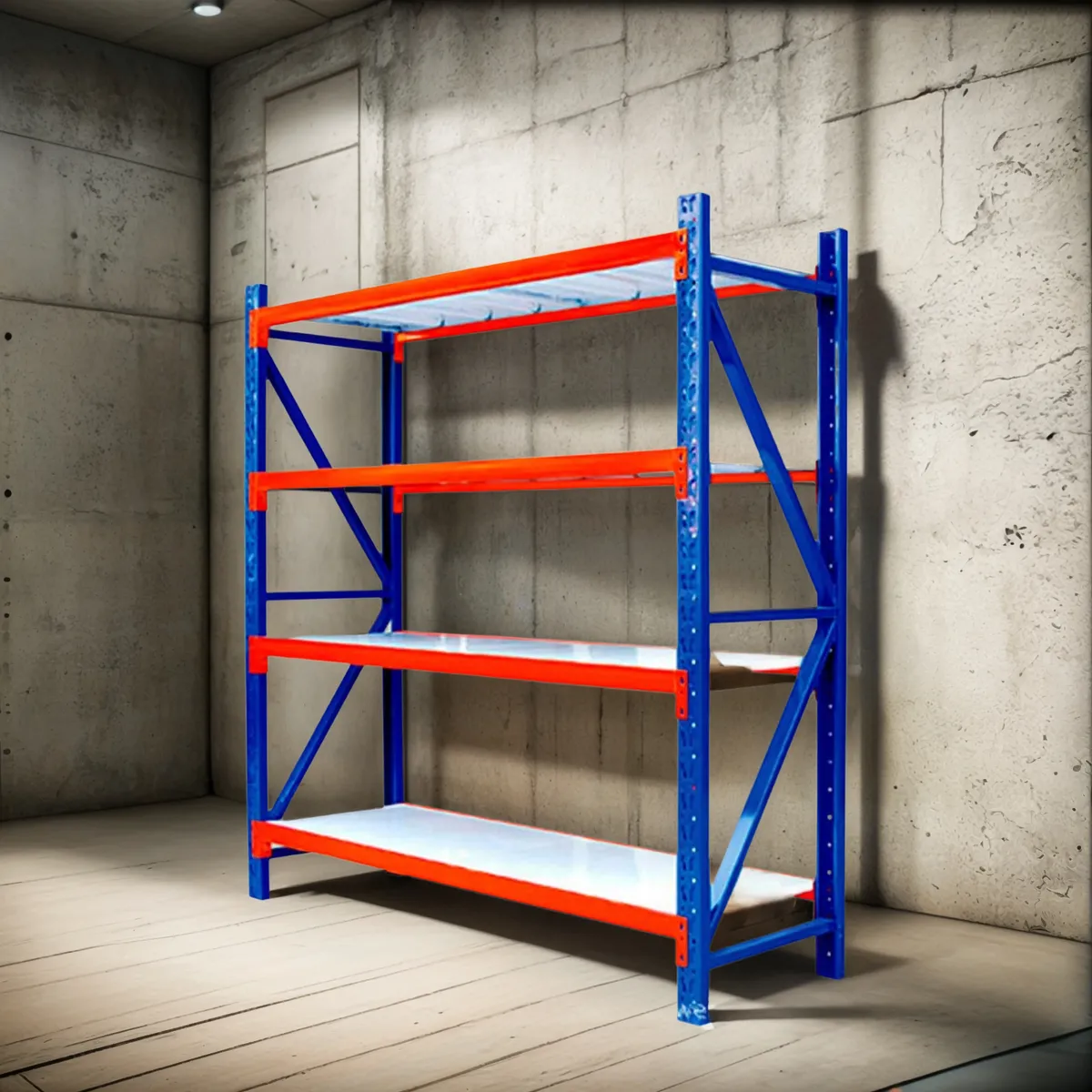 ESTANTE METÁLICO RACK 200X200X60CM 800KG - 1