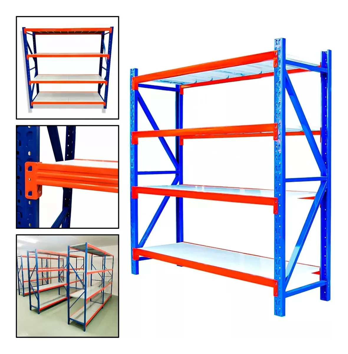 ESTANTE METÁLICO RACK 200X200X60CM 800KG - 5