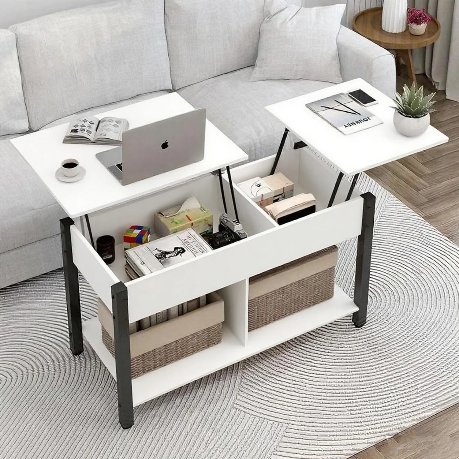 MESA DE CENTRO ELEVABLE 90X54X42CM - 3