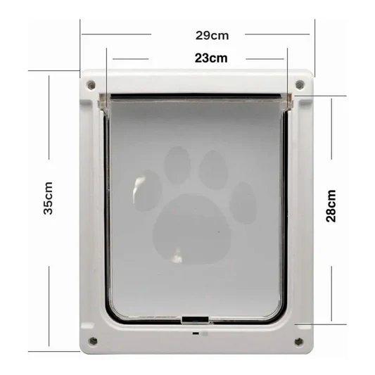 PUERTA EXTERIOR GRANDE XL PARA PERRO MASCOTA - 5