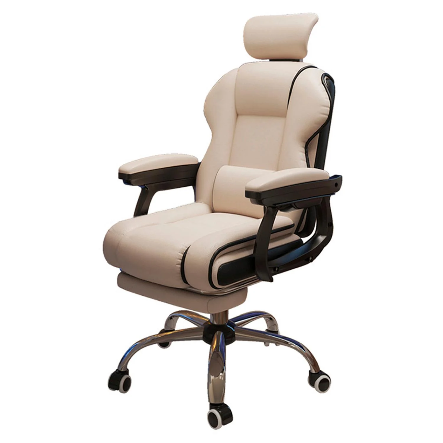 SILLA GERENCIAL APOYO LUMBAR Y PIES RECLINABLE - 1