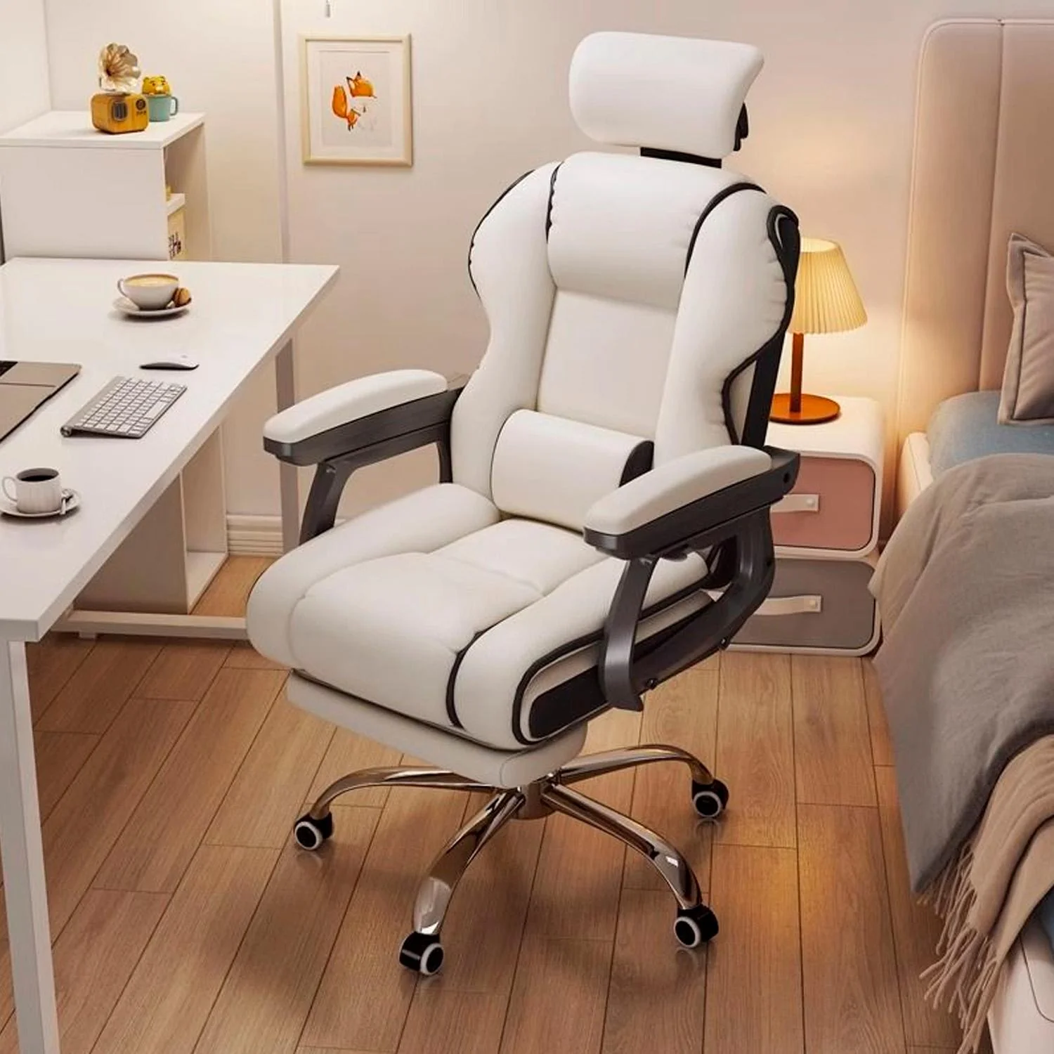 SILLA GERENCIAL APOYO LUMBAR Y PIES RECLINABLE - 2