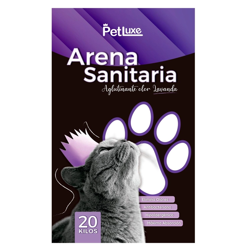 ARENA SANITARIA AGLUTINANTE PETLUXE AROMAS 20KG - 1