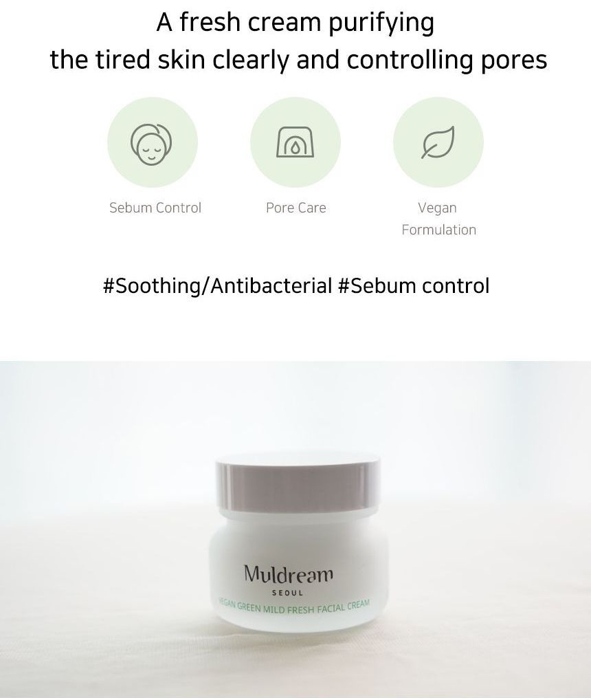 CREMA DE SOLUCIÓN CALMANTE / POROS PARA PIELES GRASAS / MIXTAS - COSMÉTICA COREANA VEGANA - 3