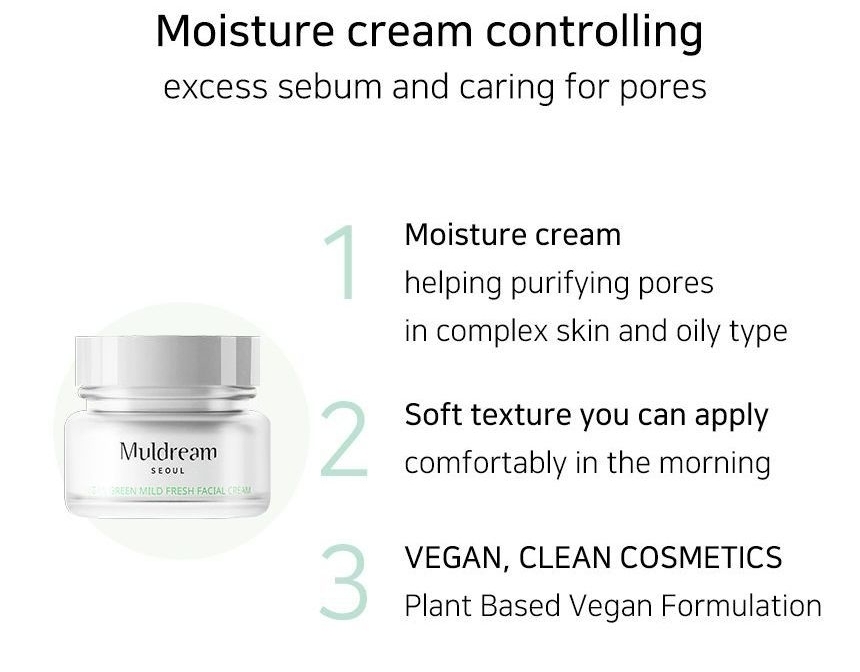 CREMA DE SOLUCIÓN CALMANTE / POROS PARA PIELES GRASAS / MIXTAS - COSMÉTICA COREANA VEGANA - 4