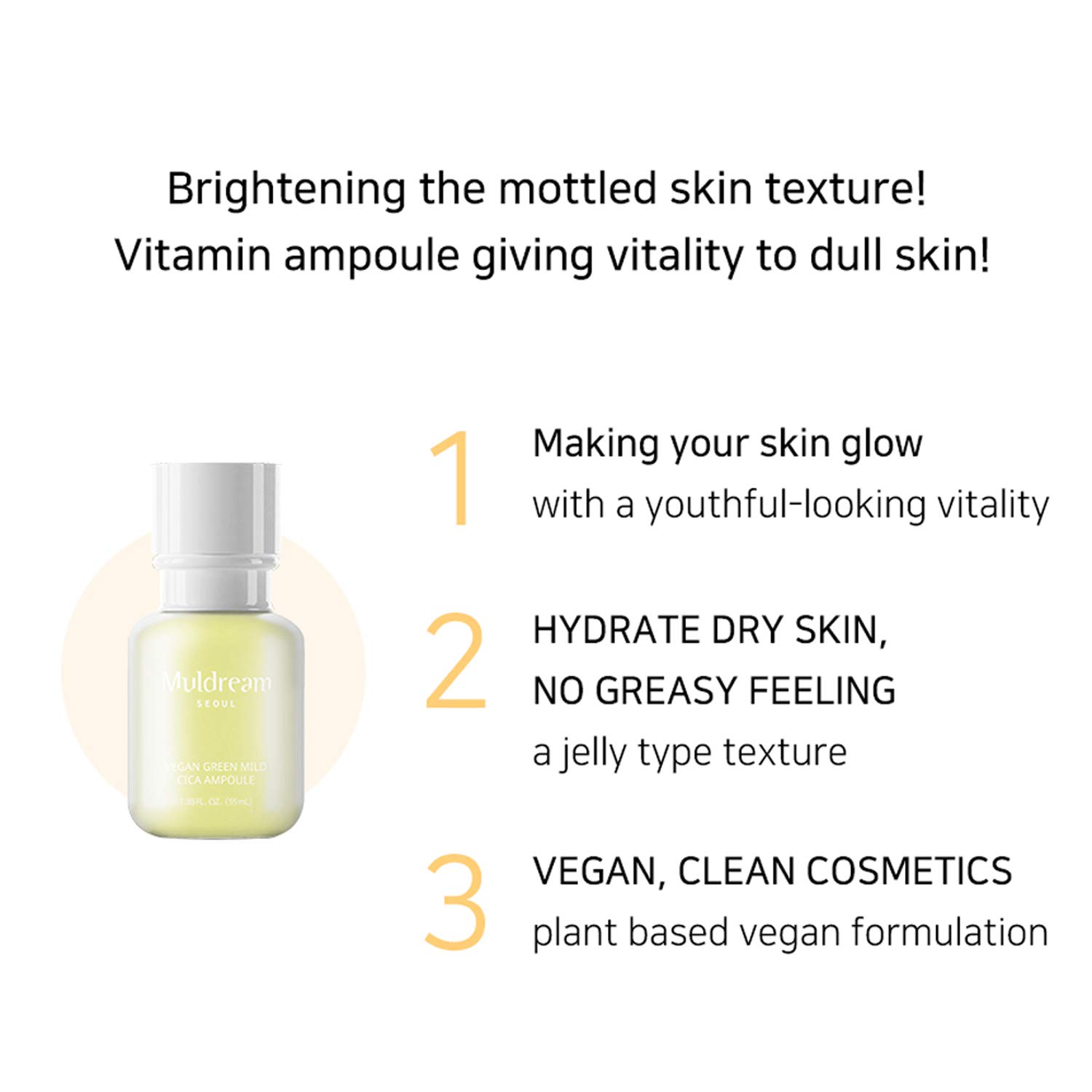 AMPOLLA VITAMINA VEGAN GREEN MILD - COSMÉTICA COREANA - 5