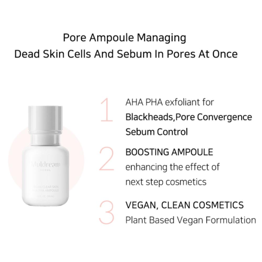 AMPOLLA AHA PHA CONTROL SEBO PORO VEGAN CLEAR  - COSMÉTICA COREANA - 2
