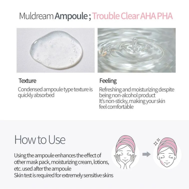 TROUBLE CLEAR AHA PHA AMPOULE - COSMÉTICA COREANA - 7