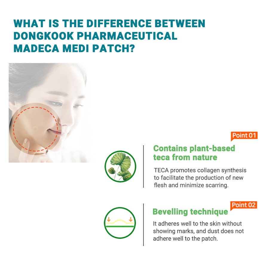 PARCHES ANTI ACNÉ TRATAMIENTO PARA GRANITOS DONGKOOK MADECA MEDI PATCH - COSMÉTICA COREANA - 2