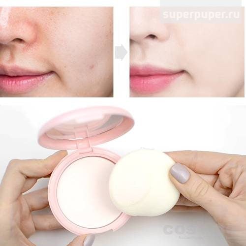 POLVO COMPACTO MATIFICANTE PERFECT PORE - COSMETICA COREANA TRASLUCIDO - 3