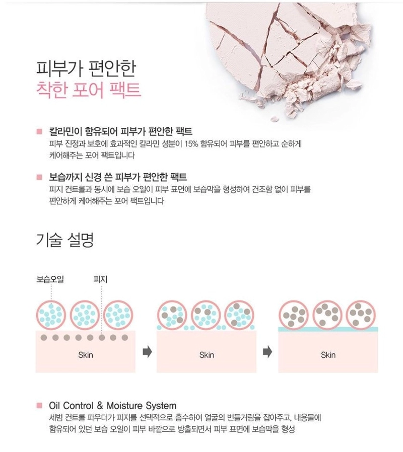 POLVO COMPACTO MATIFICANTE PERFECT PORE - COSMETICA COREANA TRASLUCIDO - 6