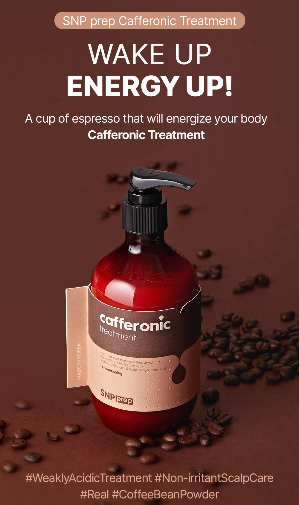 SNP ACONDICIONADOR HIDRATANTE CAFFERONIC TREATMENT COSMÉTICA COREANA - 2