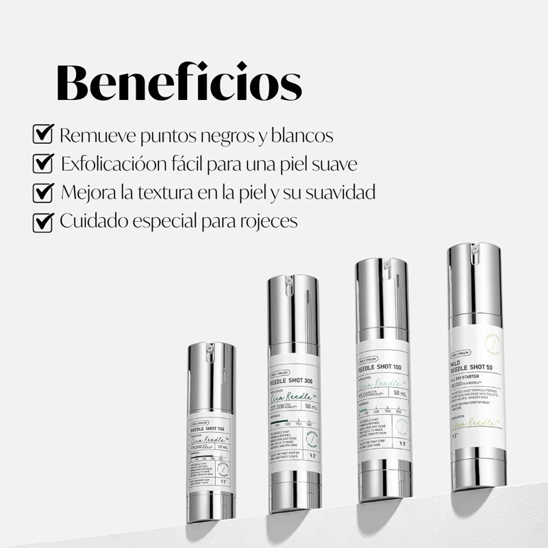 SERUM COREANO DE MICROAGUJAS VT COSMETICS REEDLE SHOT 100 - 3
