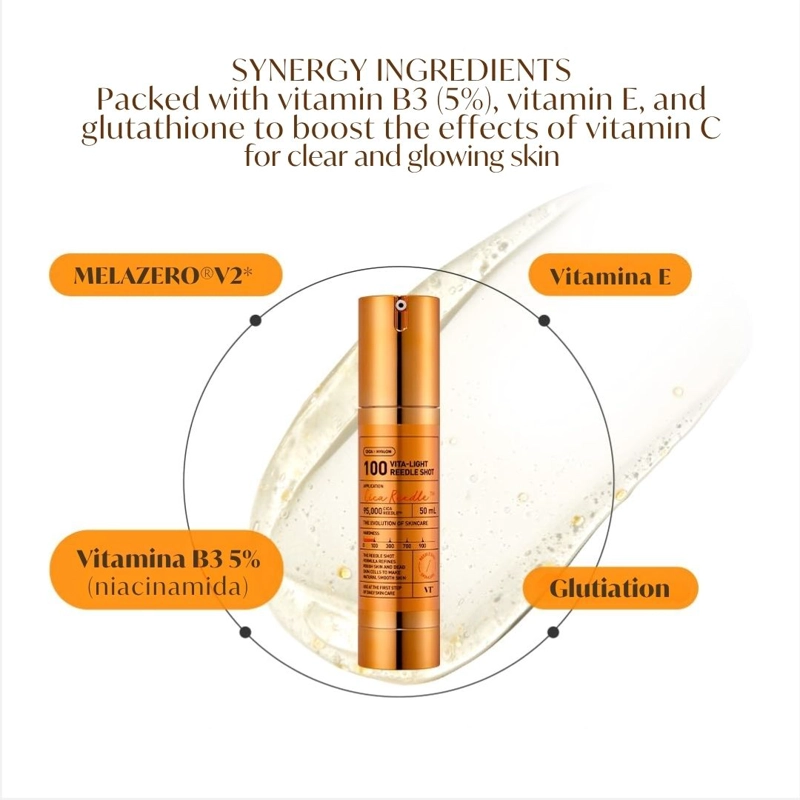 VT SERUM MICROAGUJAS 100 VITAMINA C ANTIMANCHAS TODO TIPO DE PIEL - 4