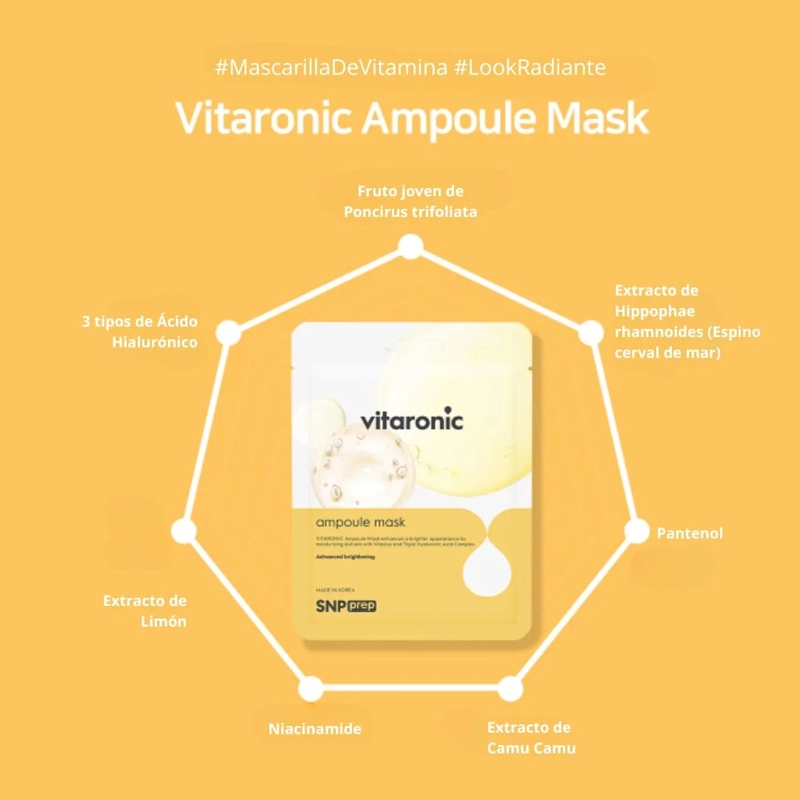 MASCARILLA FACIAL ILUMINADORA SNP VITARONIC - 4