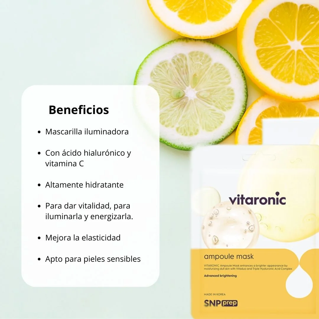 MASCARILLA FACIAL ILUMINADORA SNP VITARONIC - 5