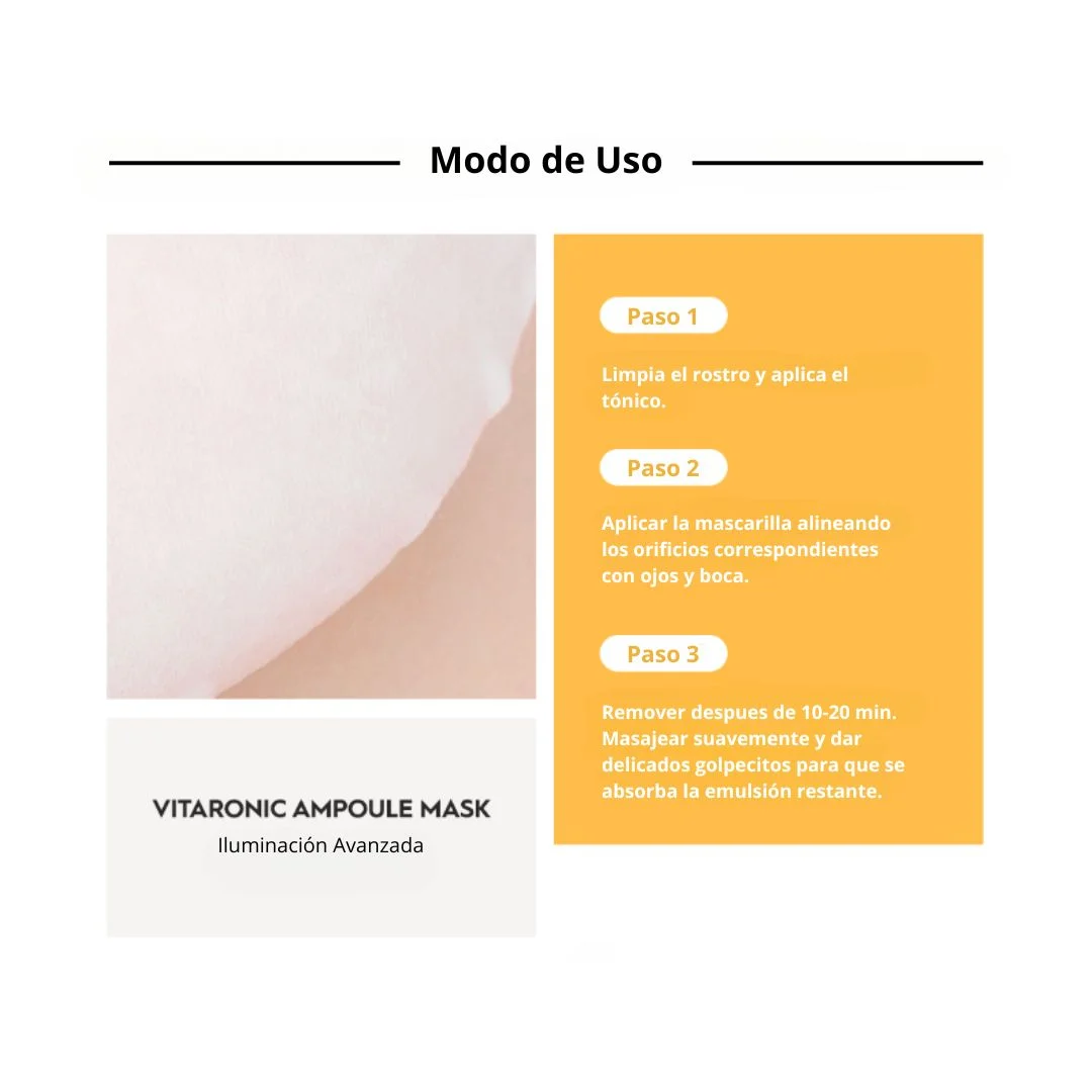 MASCARILLA FACIAL ILUMINADORA SNP VITARONIC - 7