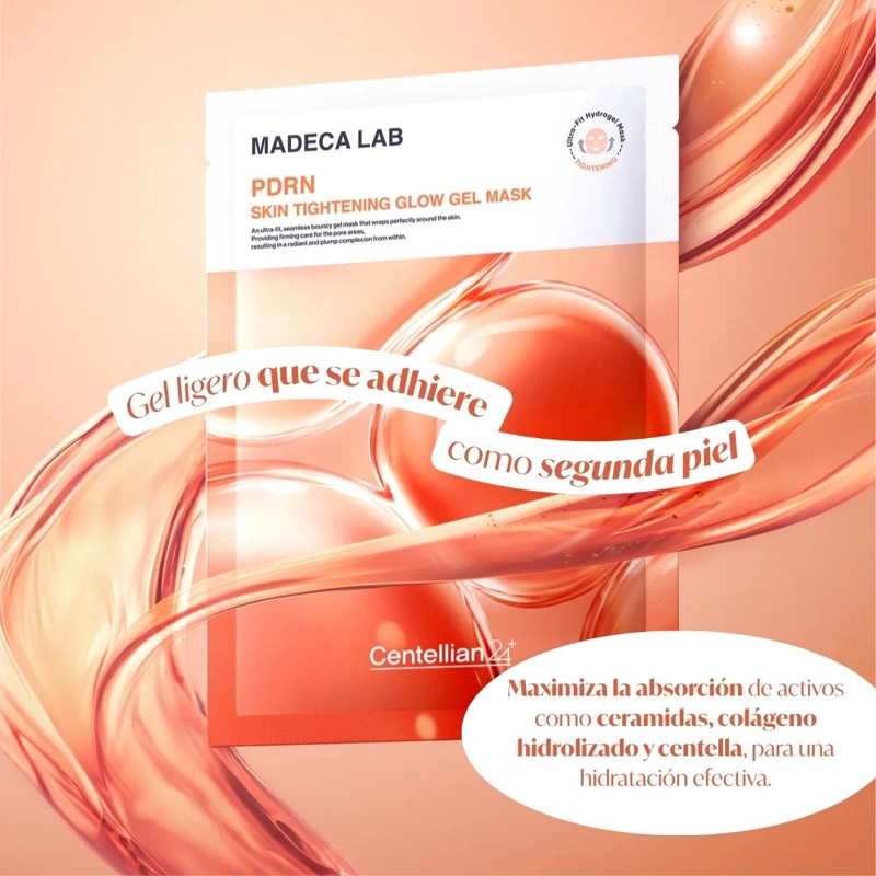 MADECA LAB PDRN MASCARILLA GEL REAFIRMANTE Y LUMINIZANTE PARA LA PIEL - 4