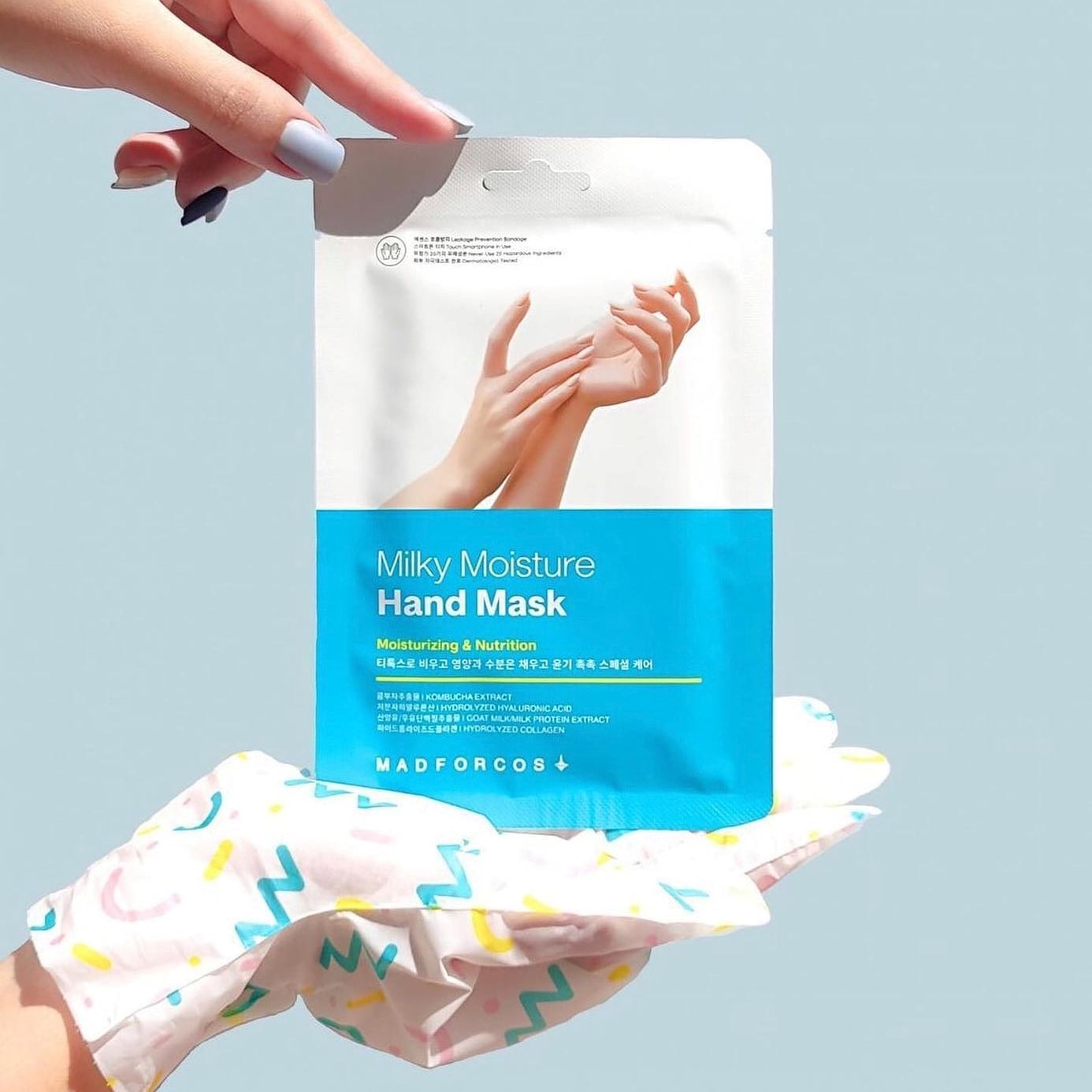 MADFORCOS MASCARILLA HIDRATANTE PARA MANOS EFECTO LECHE  COSME TICA COREANA - 2
