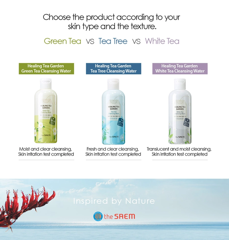 THE SAEM AGUA LIMPIADORA TEA TREE 300ML VEGANA SIN PARABENOS GRASA - 6
