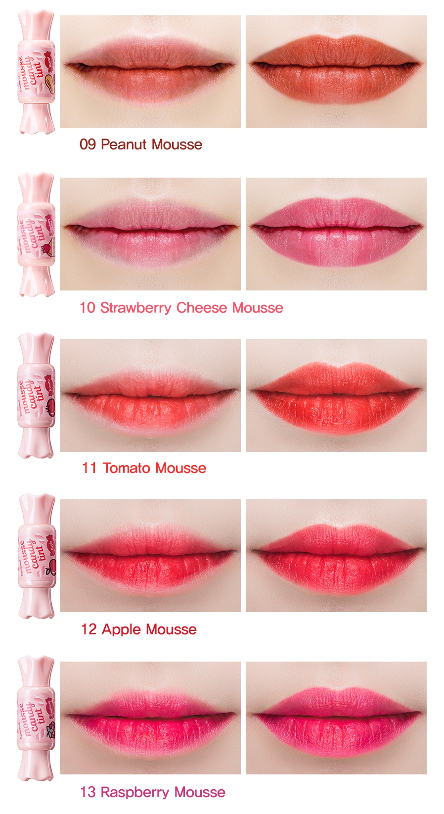 THE SAEM TINTA «CANDY LIP TINT MOUSSE» - 11