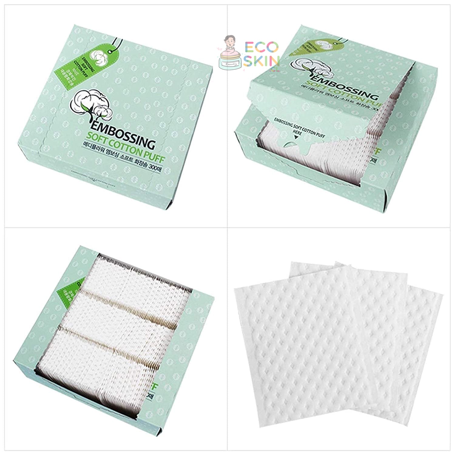 MEDI FLOWER PE TALOS DE ALGODON “EMBOSSING SOFT COTTON PUFF” - 2