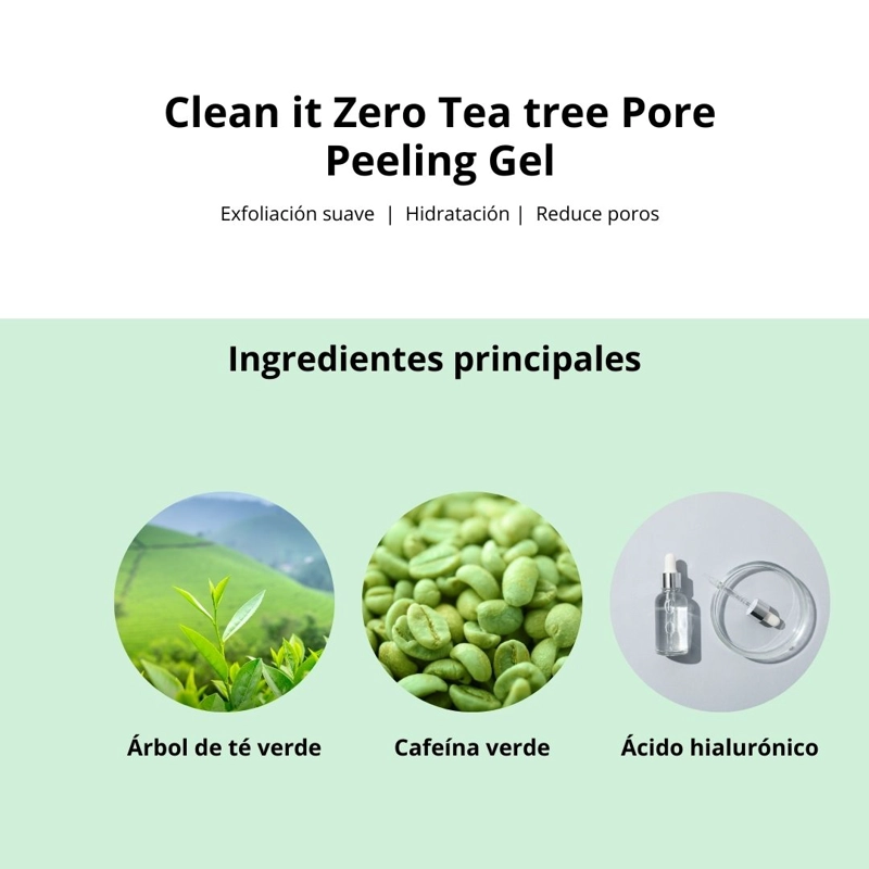 CLEAN IT ZERO TEA TREE PORE PEELING GEL  BANILA - 4