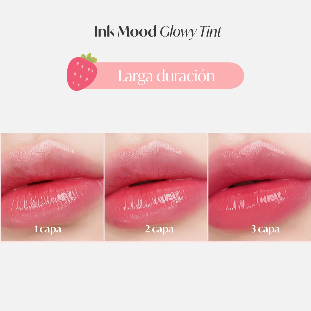 PERIPERA TINTA “INK MOOD GLOWY TINT – SOFT BERRY” - 3
