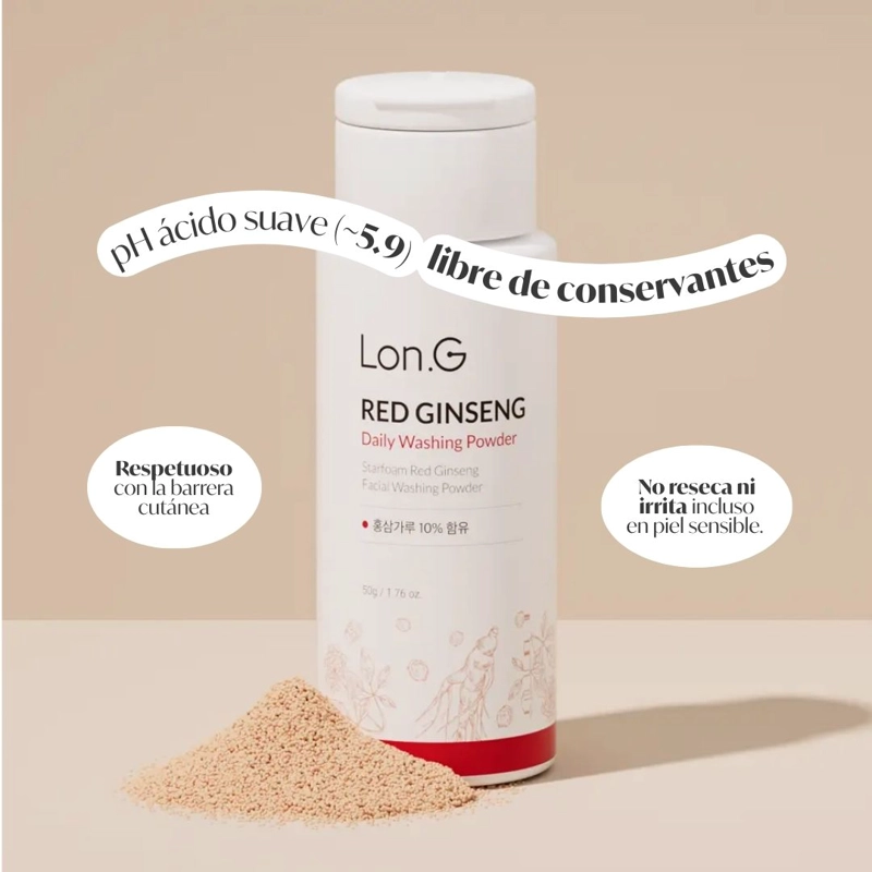 LON.G «STARFOAM RED GINSENG FACIAL WASHING POWDER» - 2