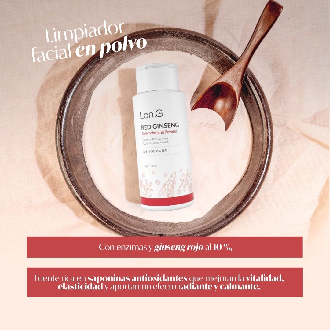 LON.G «STARFOAM RED GINSENG FACIAL WASHING POWDER» - 5
