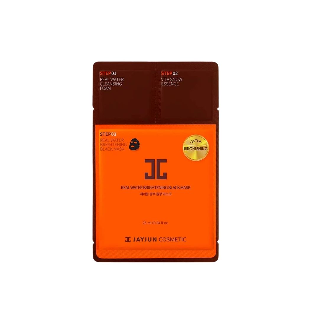 JAYJUN «REAL WATER BRIGHTENING BLACK MASK – 3 PASOS» - 1