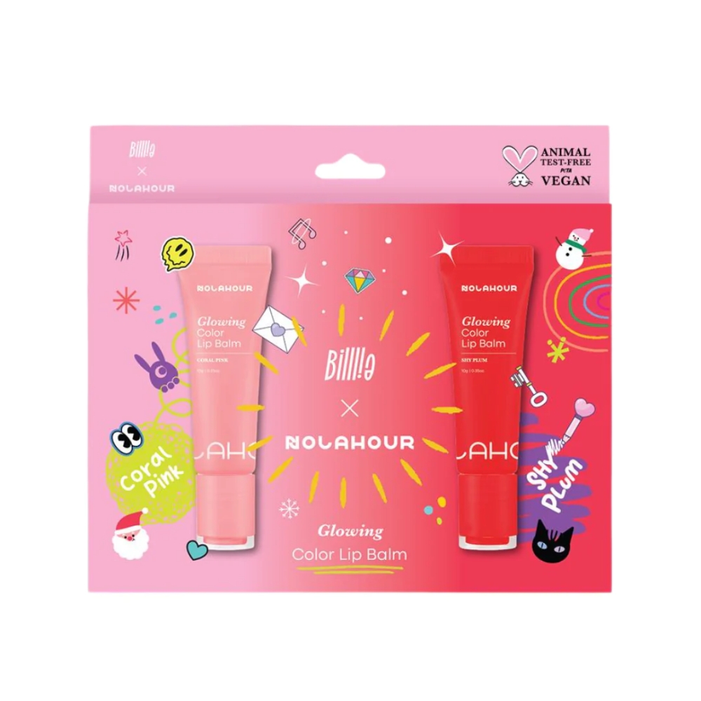 NOLAHOUR SET «GLOWING COLOR LIP BALM COOL TONE SET» - 1
