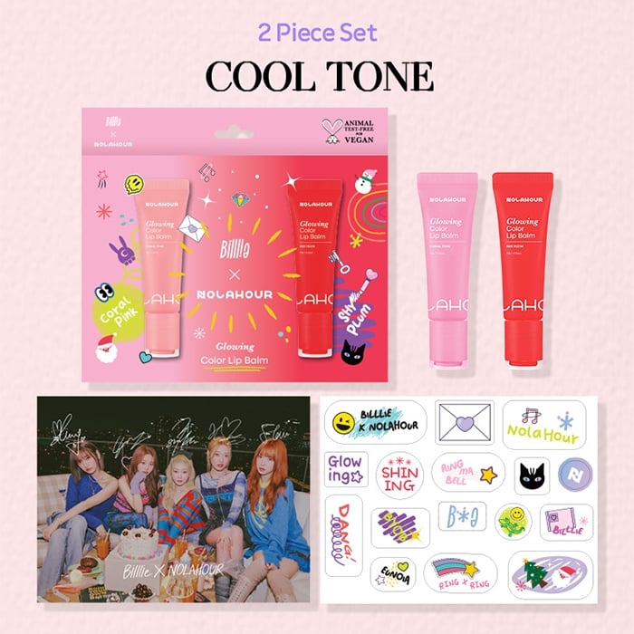 NOLAHOUR SET «GLOWING COLOR LIP BALM COOL TONE SET» - 2