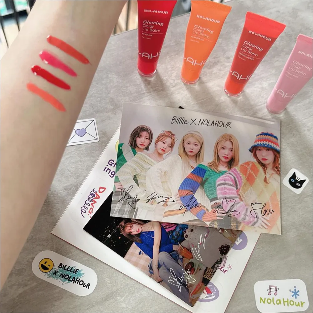NOLAHOUR SET «GLOWING COLOR LIP BALM COOL TONE SET» - 5