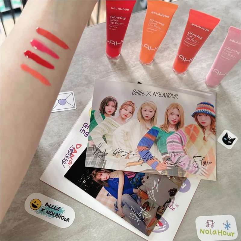 NOLAHOUR SET «GLOWING COLOR LIP BALM WARM TONE SET» - 5