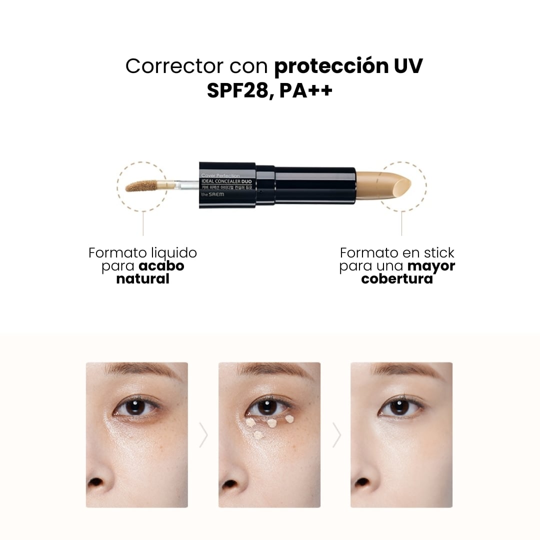THE SAEM CORRECTOR «COVER PERFECTION IDEAL CONCEALER DUO» - 2